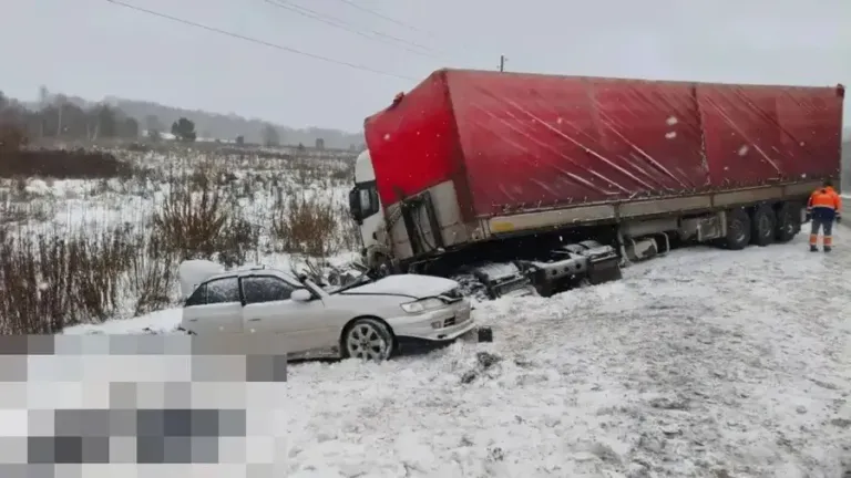 Под Ачинском при столкновении с фурой погибли двое молодых людей